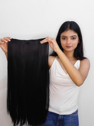 Black Straight Volumizers ( Set of 3 )