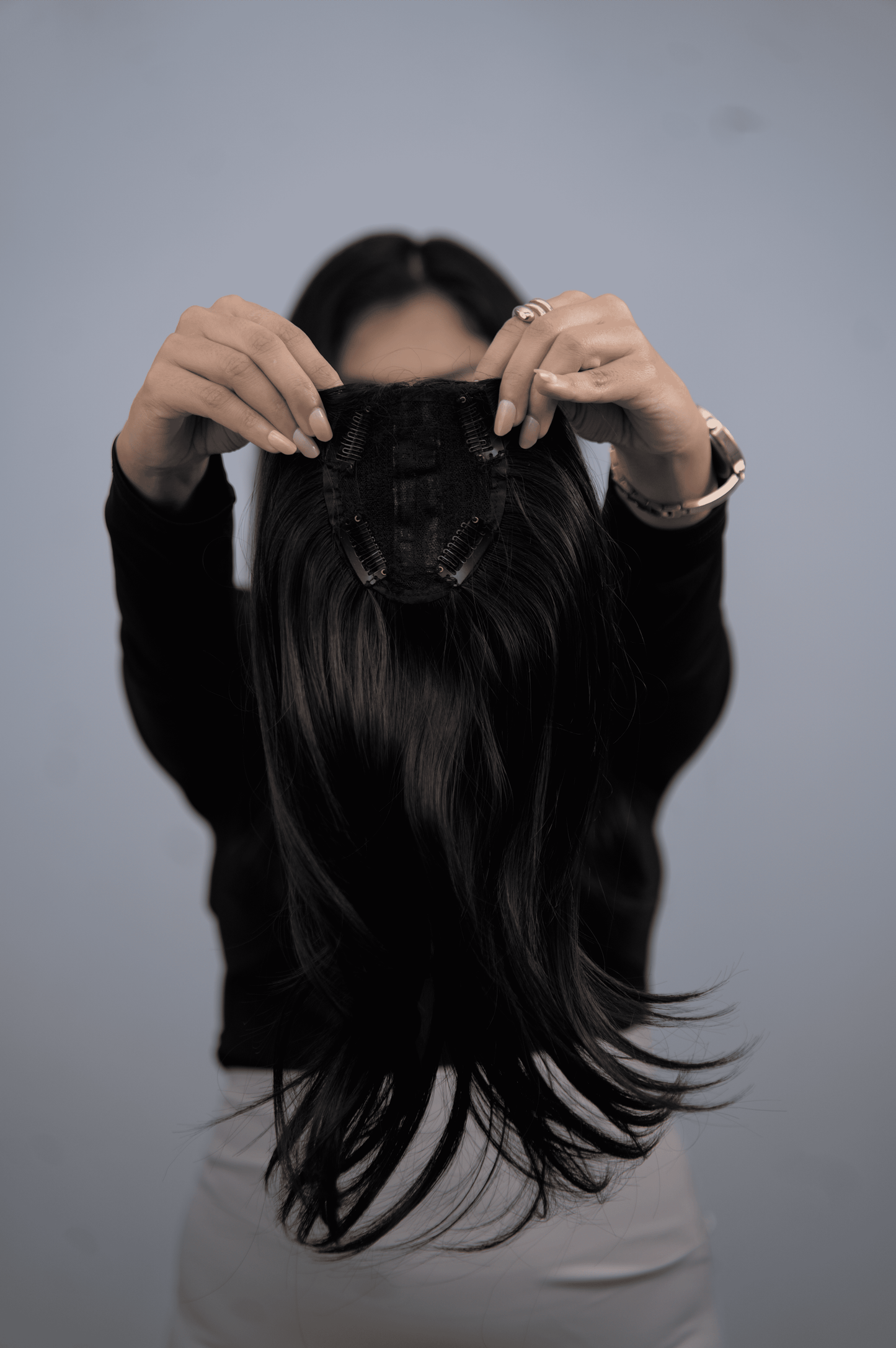 3.5*4- 4 clips Scalp Topper (Brown)