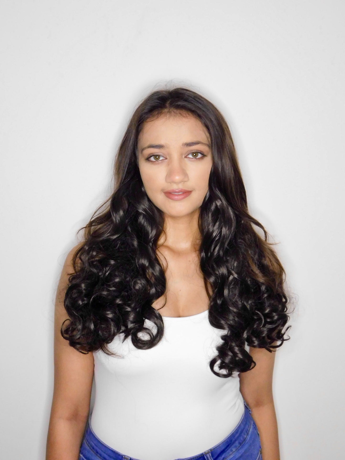 Black Curly Side Patches