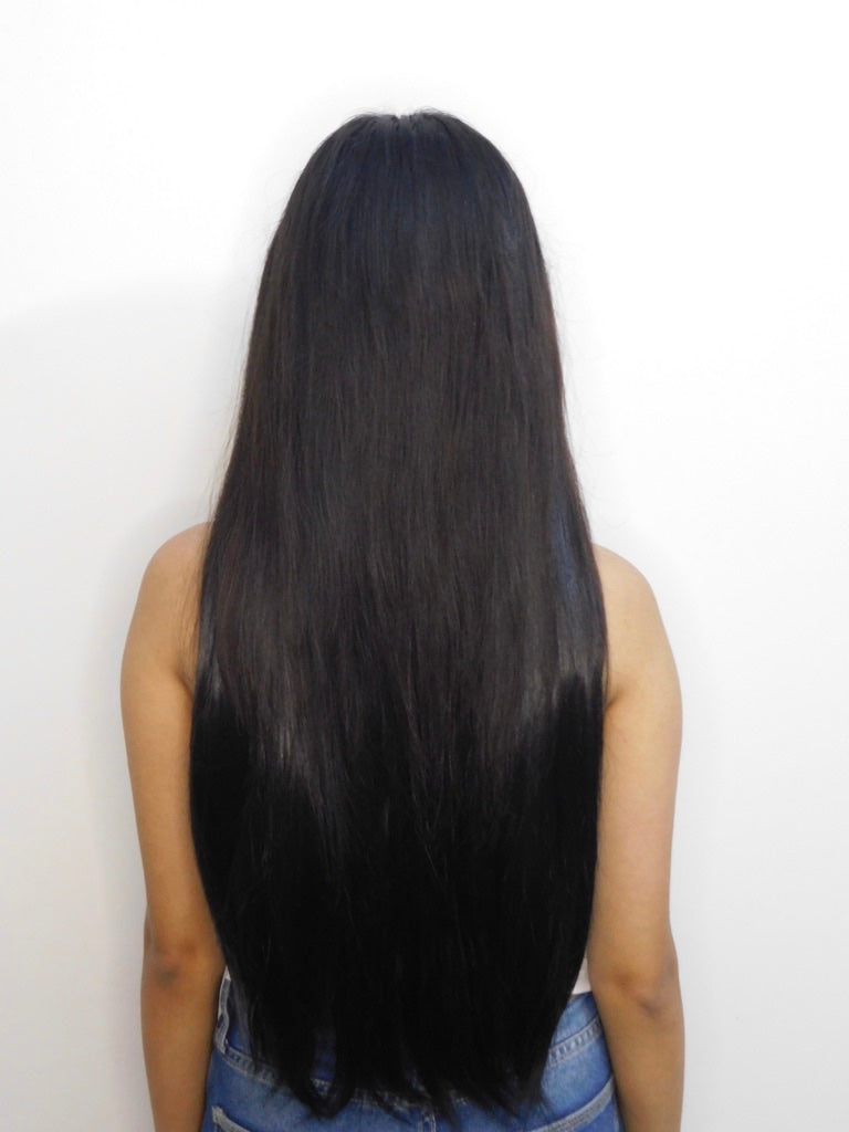 Black Straight Volumizers ( Set of 3 )