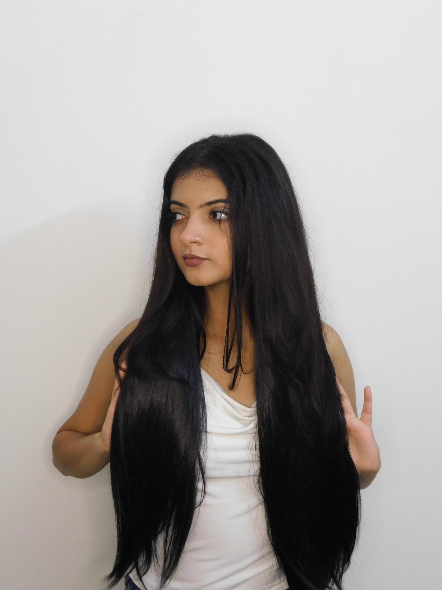 Black Straight Volumizers ( Set of 3 )