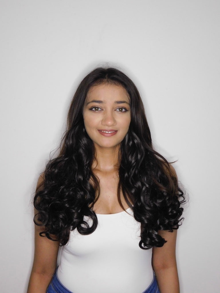 Black Curly Volumizer ( Set Of 3 )