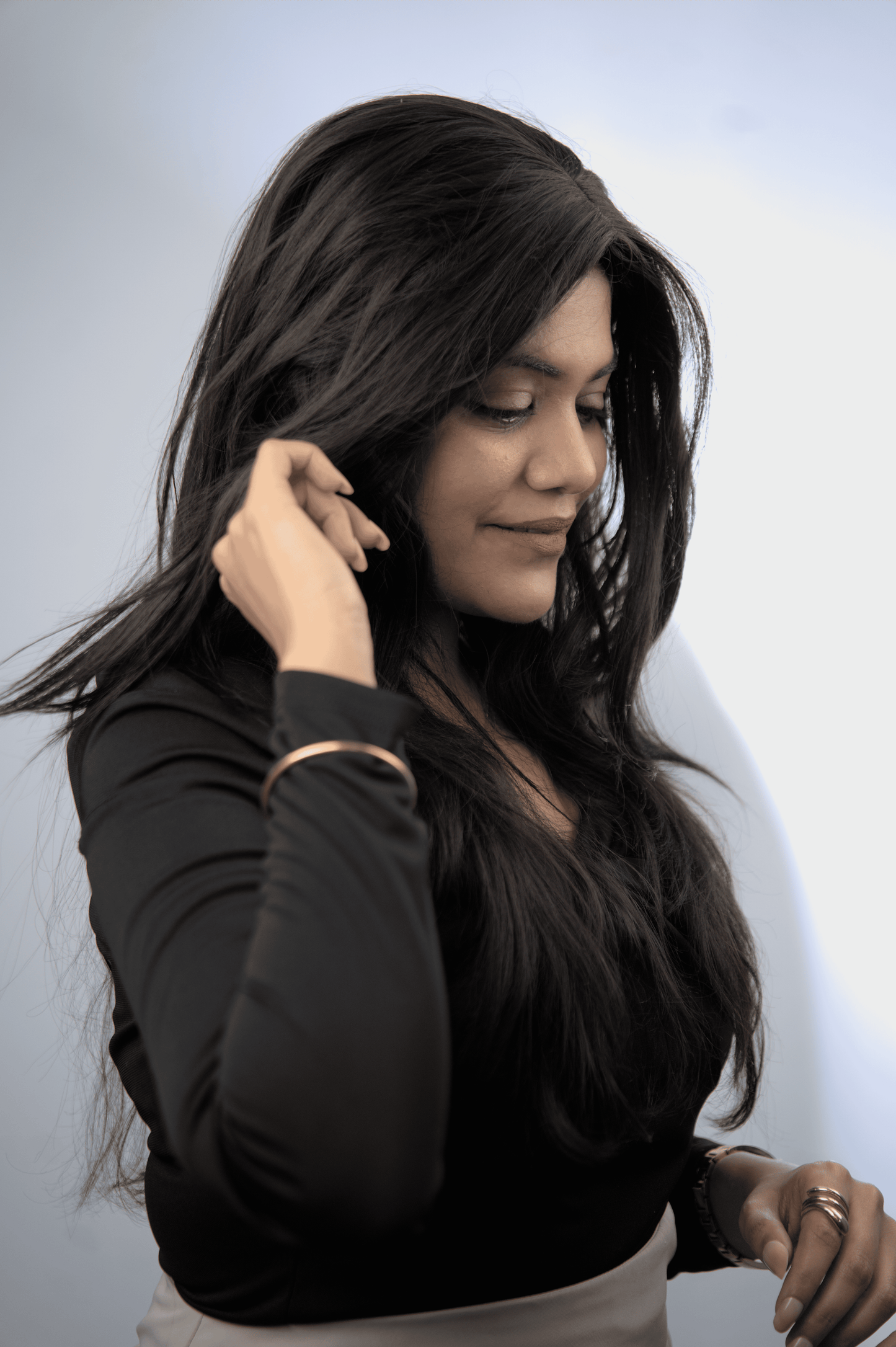 4*4.5-5 clips Scalp Topper (Brown)