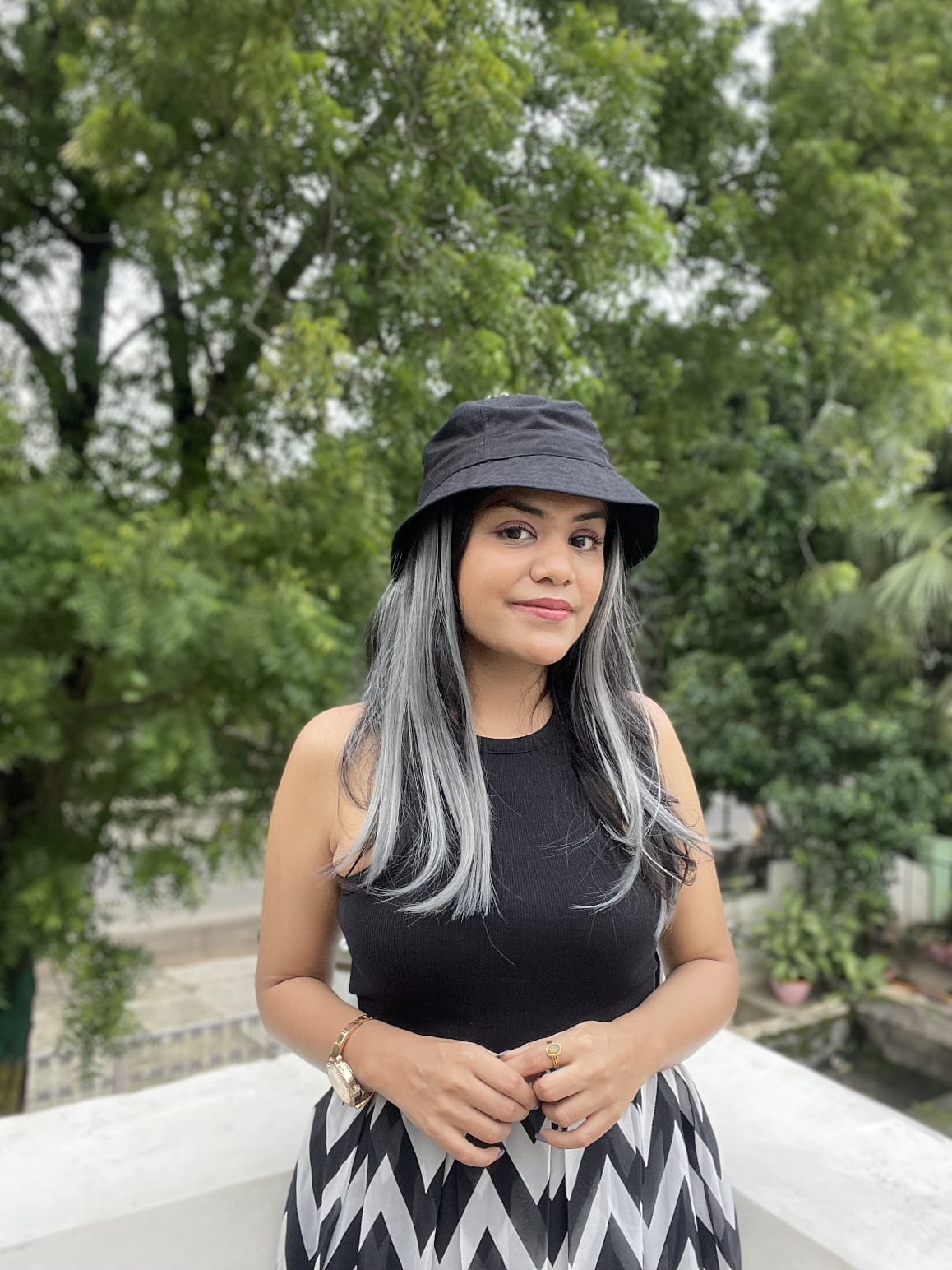 Ash Grey Streaks (22 inches)