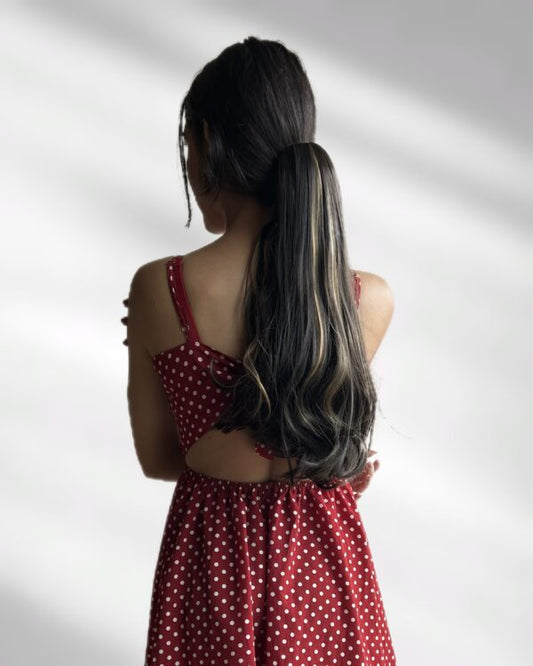 Straight Highlighted Pony (Claw Clip)